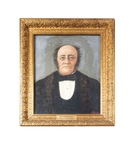 Painting - Oil on Canvas, Cherony, Portrait - "Dr A Thomson - First Mayor of Geelong 1849-50"