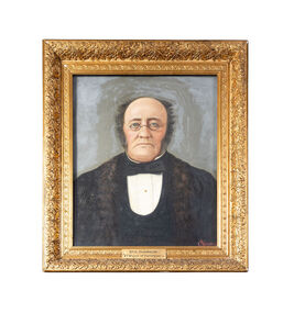 Painting - Oil on Canvas, Cherony, Portrait - "Dr A Thomson - First Mayor of Geelong 1849-50"