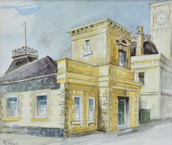 Watercolour, Win Trigg, The Old Telegraph Station - 83 Ryrie Street