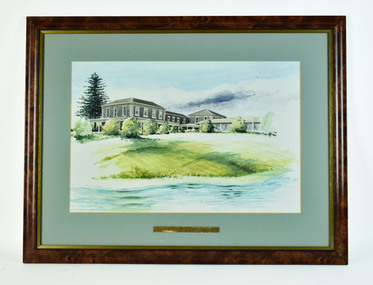 Gouache pen and ink, Osborne House, North Geelong