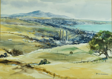 Watercolour, Enid Cummins, From the Barrabool Hills