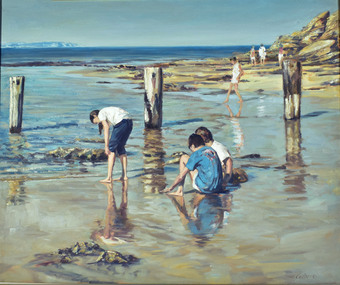 Oil, Graeme Cardinal, Reflections, Point Lonsdale