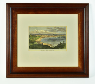 Etching, Geelong from Eastern Beach