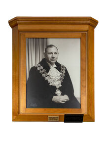 Photograph - Framed Photograph, Cr Roy Fidge 1954-55, 55-56, c.1954