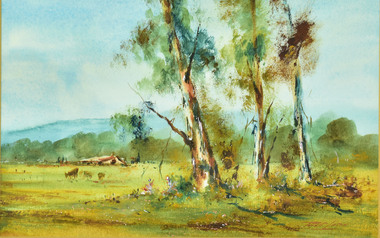 Watercolour, Philip Luton, Cottles Bridge