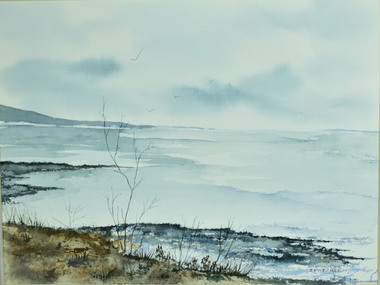Watercolour, June Paterson, Morning Light near Lorne