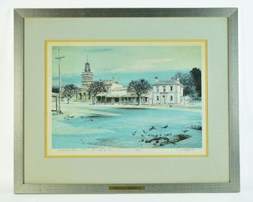 Watercolour, Pen/Ink, Kenneth Jack, Australian Towns No. 4 Bunninyong Victoria