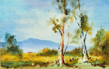 Watercolour, P Luton, Dandenong Creek