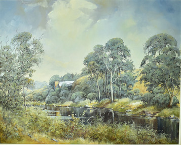 Oil, Hugh Guthrie, Barwon River Landscape