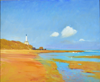 Oil on Canvas, Len Pawluck, Summer Queenscliff