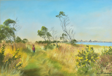 Watercolour, Margaret Woodhead, Autumn - Swan Bay