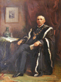 Painting - Oil on Canvas, Josephine Muntz-adams, Portrait of Hon Sidney Austin, MLC, 1947