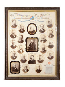 Photograph, The Worshipful Aldermen Councillors and The Mayor and Officers of the Corporation of the Geelong