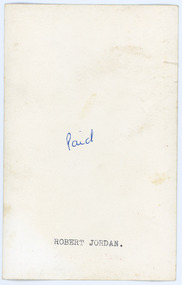 Photograph - Black and White Photograph, Robert Jordan,1960s