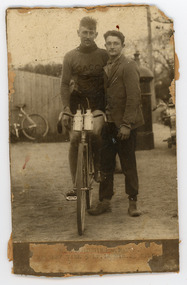 Photograph - Black and White Photograph, Cyclists, 1st 100 Mile Race, 1930