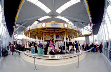 Photograph - Carousel Opening, Geelong Waterfront, Katrina J Lawrence, 14 October 2000
