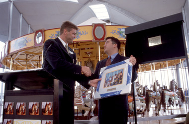 Photograph - Carousel Opening, Geelong Waterfront, Katrina J Lawrence, 14 October 2000