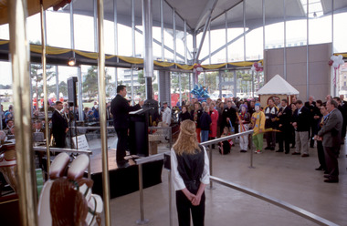 Photograph - Carousel Opening, Geelong Waterfront, Katrina J Lawrence, 14 October 2000