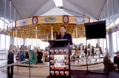 Photograph - Carousel Opening, Geelong Waterfront, Katrina J Lawrence, 14 October 2000