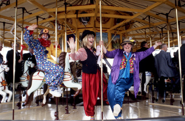 Photograph - Carousel Opening, Geelong Waterfront, Katrina J Lawrence, 14 October 2000