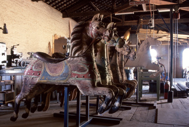 Photograph - Carousel Restoration, Elphinstone, Victoria, Stewart Strachan, 1997-1999