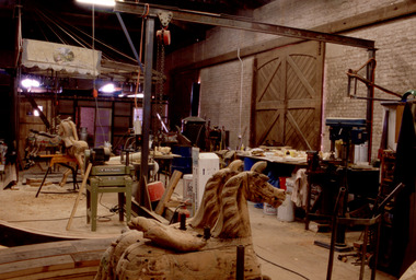 Photograph - Carousel Restoration, Elphinstone, Victoria, Stewart Strachan, 1997-1999