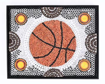Mixed media - Quilling Artwork, Aunty Glenda Eccles, At the Game, 2023