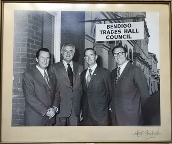 Photograph - Gough Whitlam visit to Trades Hall