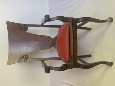 Furniture - Old Castlemaine Trades Hall Presidents Chair, Late 1800's