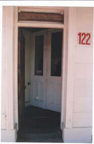 Photograph - Front door of shop No 122 Maling Road, Jan Pigot, 27/03/1993 12:00:00 AM