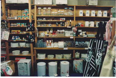 Photograph - Interior of products on shelves at No.118 Maling Road, Jan Pigot, 27/03/1993 12:00:00 AM