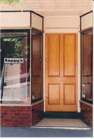 Photograph - View of front door of shop No. 106 Maling Road, Jan Pigot, 27/03/1993 12:00:00 AM