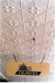 Photograph - Pressed tin wunderlite ceiling of verandah of No 98 Maling Road, Jan Pigot, 27/03/1993 12:00:00 AM