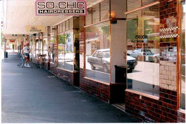 Photograph - Streetscape of shops on the south side of Maling Road, Jan Pigot, 27/03/1993 12:00:00 AM