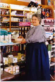Photograph - Grace D'Annibale,  pharmacist in her pharmacy shop at No 94 Maling Road, Jan Pigot, 27/03/1993 12:00:00 AM