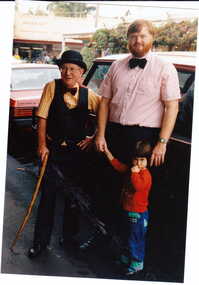 Photograph - Mr. Ken Buckley and another shop keeper and daughter, Jan Pigot, 27/03/1993 12:00:00 AM