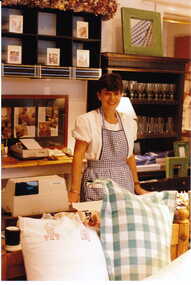 Photograph - Interior view of staff assistant on shop No. 131 Maling Road, Jan Pigot, 27/03/1993 12:00:00 AM