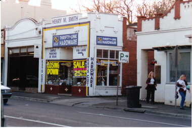 Photograph - Closing Down Sale at Henry M. Smith's Thrifty Link Hardware Shop, Jan Pigot, 1998