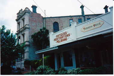 Photograph - Street view of the Canterbury Mansions and the 2 shops next to it on Maling Road, Jan Pigot, 1994
