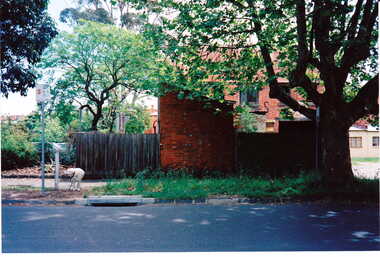 Photograph - Wattle Valley Street view of the stables behind the Canterbury Mansions, Jan Pigot, 1994