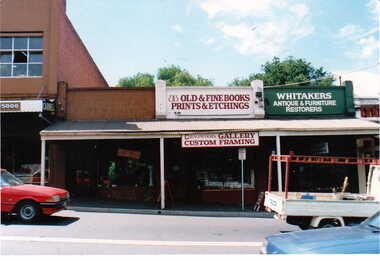 Photograph - Street view of shops around No. 175 Canterbury Road, Jan Pigot, 1994
