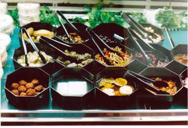 Photograph - Detail of food for sale at No. 123 Maling Road, Jan Pigot, 27/03/1993 12:00:00 AM