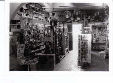 Photograph - Henry M. Smith Thrifty Link Hardware, Jan Pigot, 1989