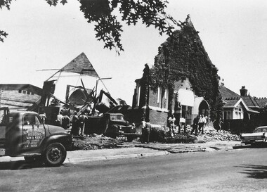 Photograph - Demolition of Old Canterbury Baptist Church, 1962
