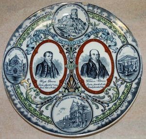 Primitive Methodist Centenary china plate, 1907