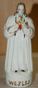 Staffordshire pottery figurine of John Wesley, c.1850