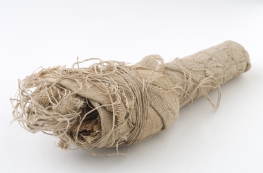Bundle of reeds wrapped in linen, Date unknown