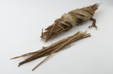 Bundle of straw wrapped in linen, Middle Kingdom, 2055-1650 BCE