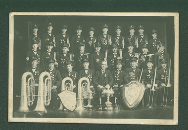 Postcard, Malvern Tramways Band, 1921, c. 1921