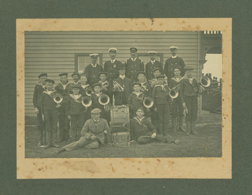 Photograph, Geelong Naval Reserve Band, approx.: 1913-1916